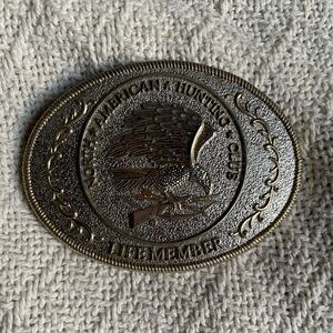 North American Hunting Club Life Member Belt Buckle